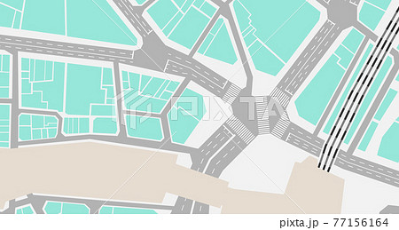 東京都 東京 地図 渋谷区のイラスト素材