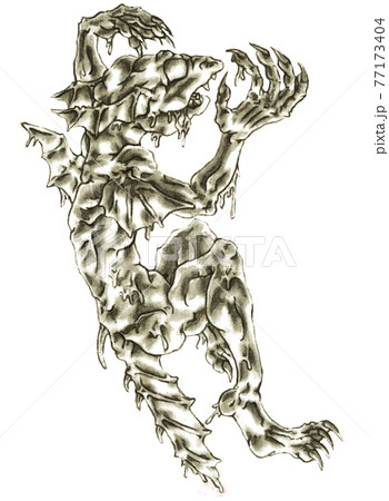 ガーゴイル 彫刻のイラスト素材