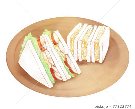 サンドイッチのイラスト素材集 ピクスタ