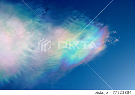 彩雲の写真素材