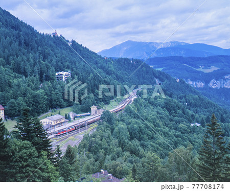 センメリング鉄道 世界遺産 オーストリア ヨーロッパの写真素材