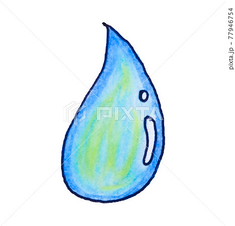 鉛筆 涙 雫 えんぴつのイラスト素材
