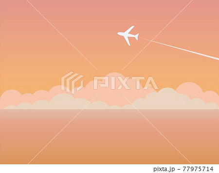 かわいい イラスト 飛行機の写真素材