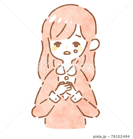 切ない 女のイラスト素材 切ない 女のイラスト素材