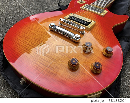レスポール ギター ギブソン 弦楽器の写真素材