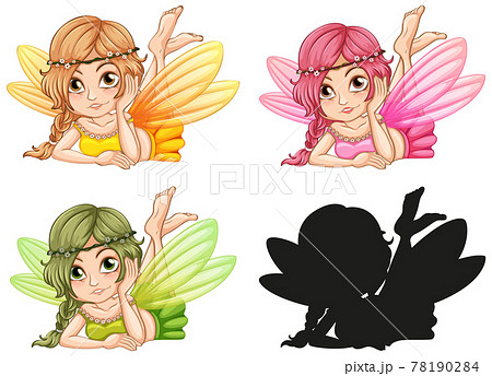 天使 女の子 人物 子供のイラスト素材