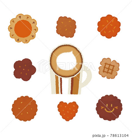 クッキー ビスケットのイラスト素材集 ピクスタ