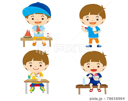 ソフトクリームのイラスト素材