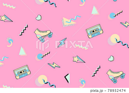 80年代 壁紙の写真素材