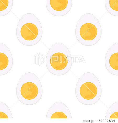 食べ物 卵 ゆで卵 かわいい 壁紙 食事のイラスト素材