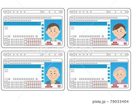 運転免許証のイラスト素材