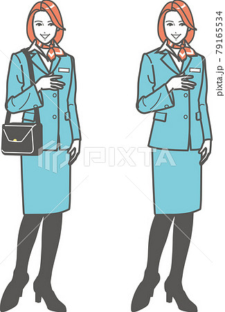 グランドスタッフのイラスト素材