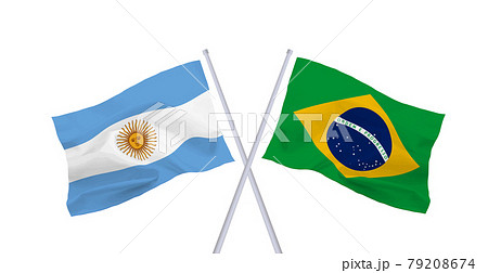 ブラジル 国旗のイラスト素材