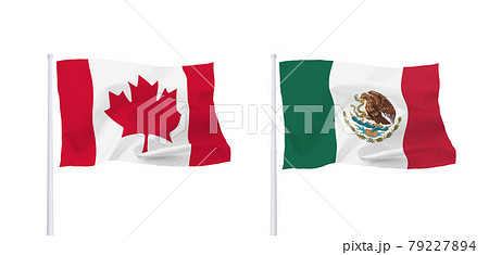 メキシコ 国旗の写真素材