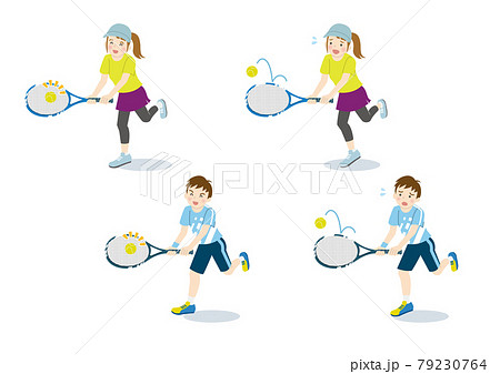 女子テニスのイラスト素材集 ピクスタ