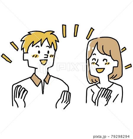 キャッチボールのイラスト素材