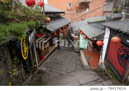 千と千尋の神隠し 町並みの写真素材