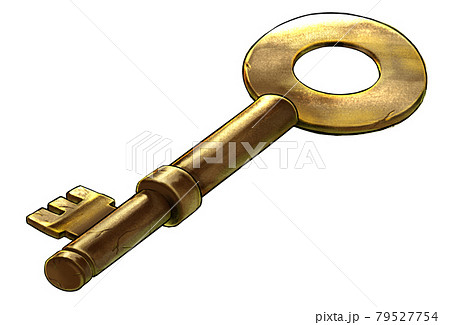 アンティークキーのイラスト素材