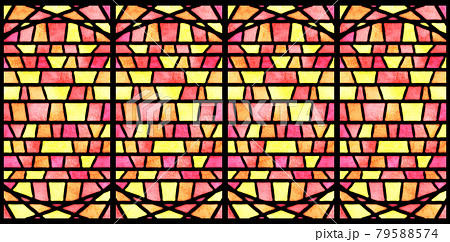 ステンドグラス 模様の写真素材