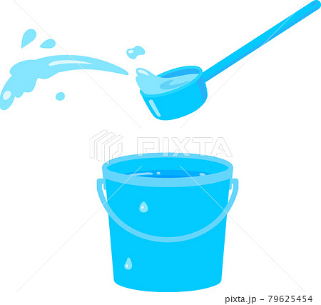 バケツ 水のイラスト素材