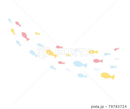 魚 群れ ベクター 魚群のイラスト素材 魚 群れ ベクター 魚群のイラスト素材