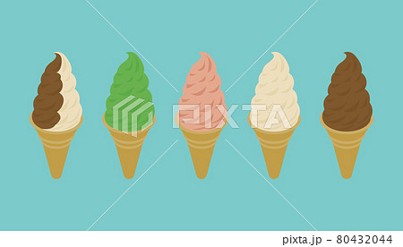 ソフトクリームのイラスト素材