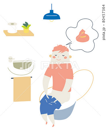 子ども トイレ 排泄 かわいいの写真素材 子ども トイレ 排泄 かわいいの写真素材