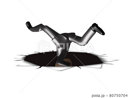 落ちる人のイラスト素材