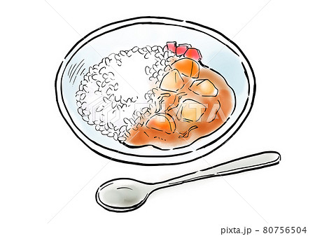 カレーライスのイラスト素材