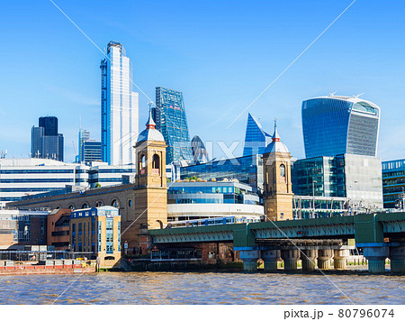イギリス 町並み ロンドン 風景の写真素材