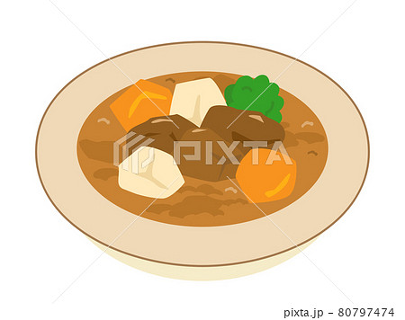 ビーフシチューのイラスト素材
