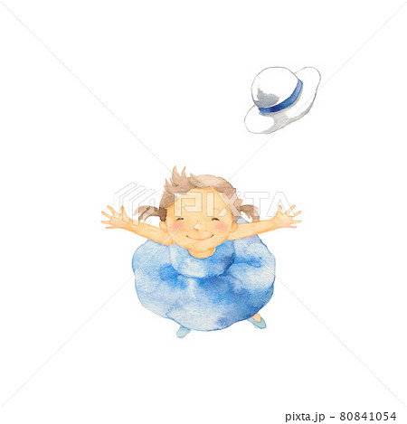 両手を広げるのイラスト素材