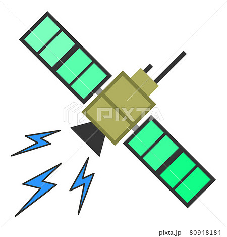 人工衛星のイラスト素材集 ピクスタ