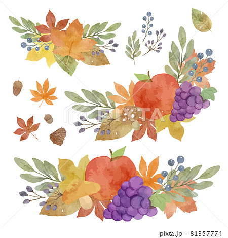 初秋のイラスト素材