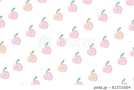 壁紙 可愛い かわいい 桃のイラスト素材