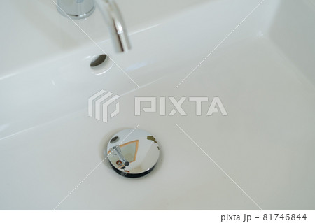洗面台 排水溝 洗面所 インテリアの写真素材