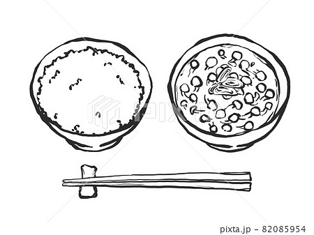 赤だし味噌汁のイラスト素材 赤だし味噌汁のイラスト素材
