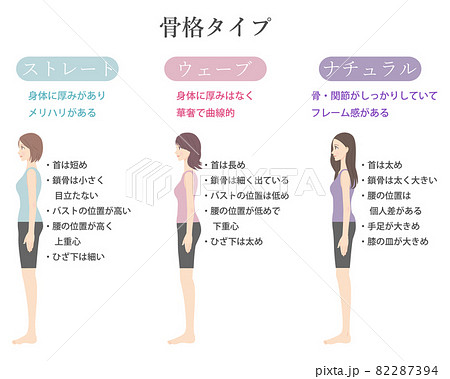 女性 体型 体 横向きのイラスト素材