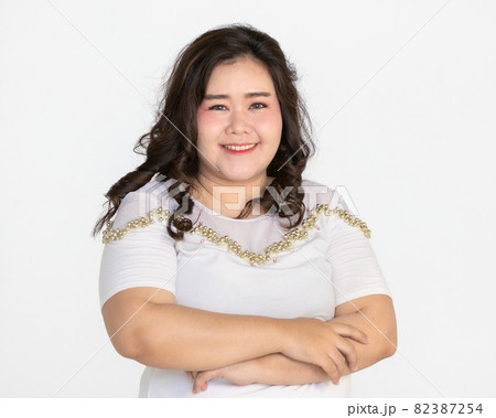 Body Acceptance Concept. Three Multiracial Ladies With Different