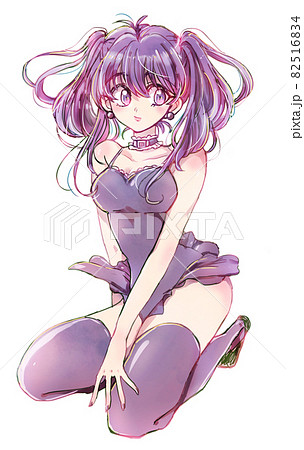 小悪魔 女の子 イラスト セクシーの写真素材