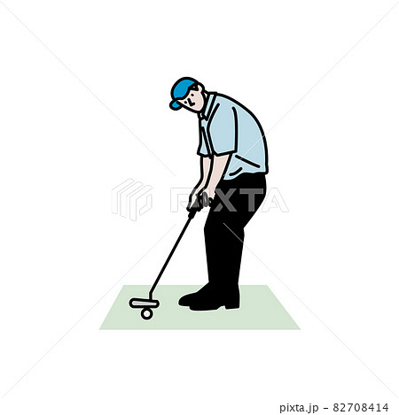 パターゴルフのイラスト素材