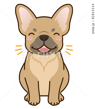 犬 動物 茶色 キャラクターのイラスト素材
