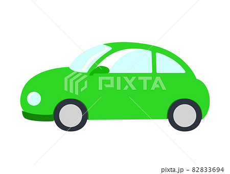 自動車 横 横向き 側面のイラスト素材