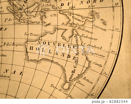 地図 マップ オーストラリア 古地図の写真素材 - PIXTA