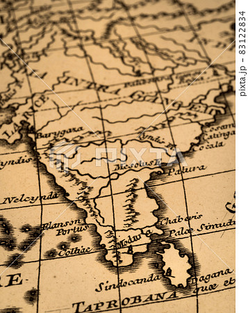 世界地図 地図 イラン ペルシャの写真素材