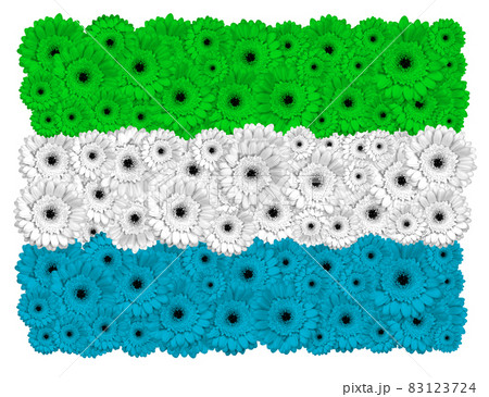 シエラレオネ 花 植物 アフリカの写真素材