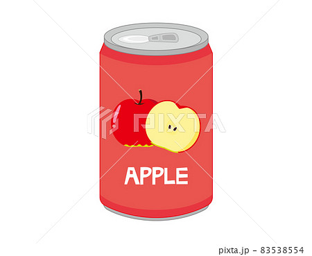 缶ジュース かわいい イラストの写真素材