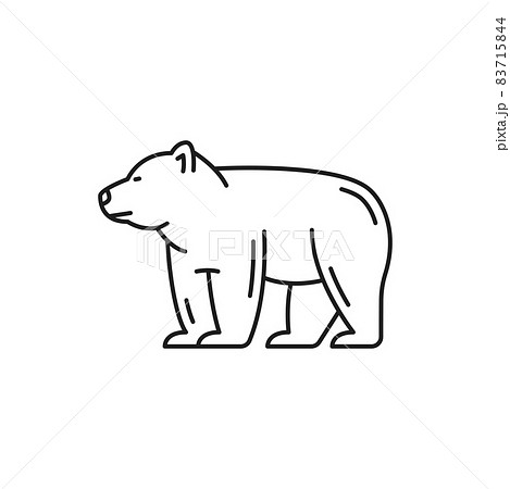 くま クマ 熊 紋章のイラスト素材