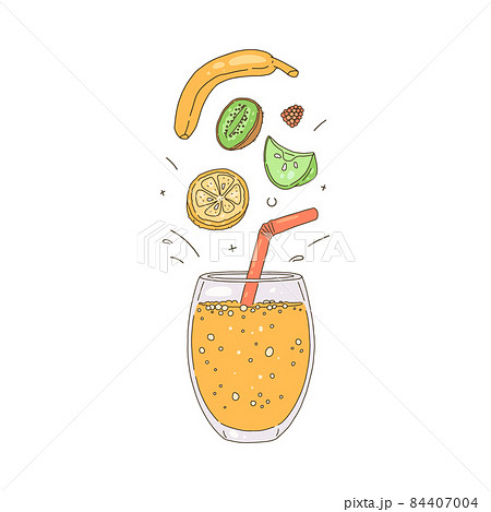 手 ストロー 飲む ジュースのイラスト素材 手 ストロー 飲む ジュースのイラスト素材