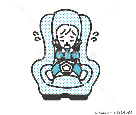 指しゃぶり　赤ちゃん　ベビーチェア　椅子　チャイルドシート　フランス　アンティーク　スタンプ　ヴィンテージ　ハンコ　イラスト　素材